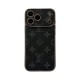 LV & Gucci Soft-Touch TPU Edges iPhone Case with Monogram Pattern