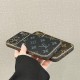 LV & Gucci Soft-Touch TPU Edges iPhone Case with Monogram Pattern