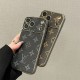 LV & Gucci Soft-Touch TPU Edges iPhone Case with Monogram Pattern