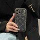 LV & Gucci Soft-Touch TPU Edges iPhone Case with Monogram Pattern