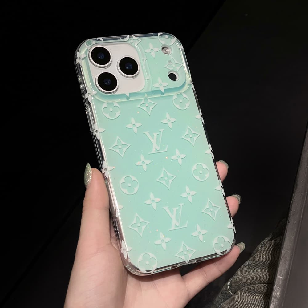 LV Youth Pearl Shimmer & Clear Frame iPhone Case - Tone-on-Tone Monogram