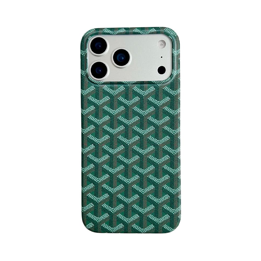 Goyard Y-Monogram Pattern with Matte PC Hard Shell iPhone Case