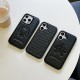 Chrome Hearts Gothic Leather Embossed iPhone Case