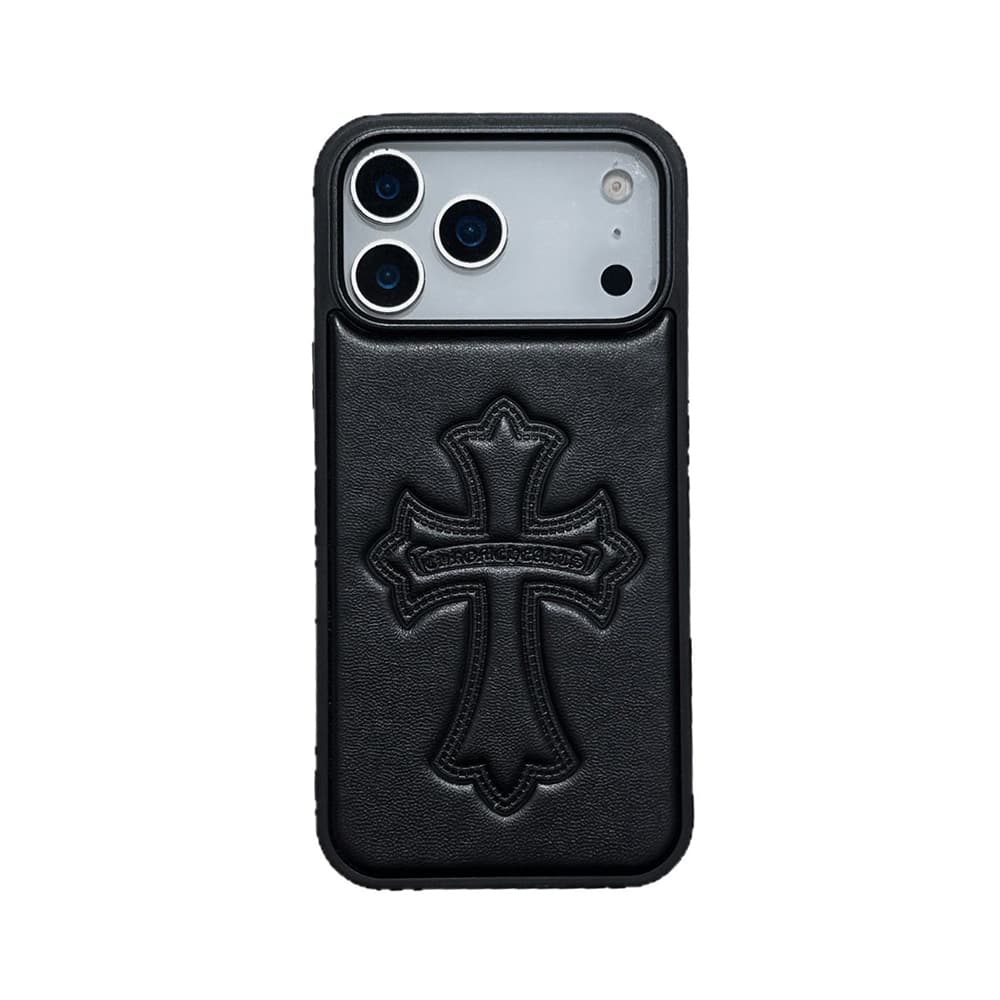 Chrome Hearts Gothic Cross & Fleur-de-Lis iPhone Case