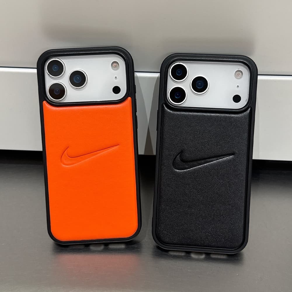 Nike Swoosh Leather Embossed Sport iPhone Case