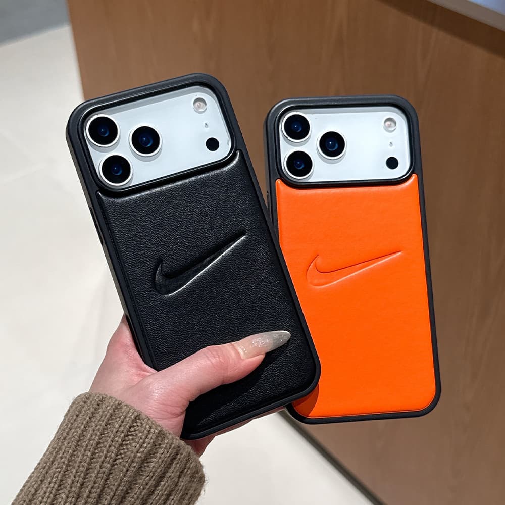 Nike Swoosh Leather Embossed Sport iPhone Case