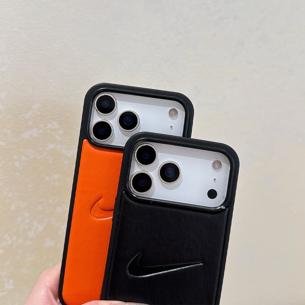 Nike Swoosh Leather Embossed Sport iPhone Case