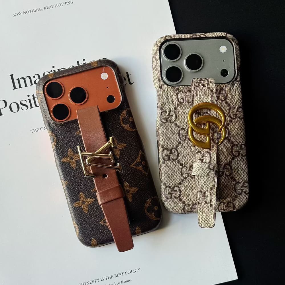 LV & Gucci Wristlet iPhone Case - Monogram Canvas
