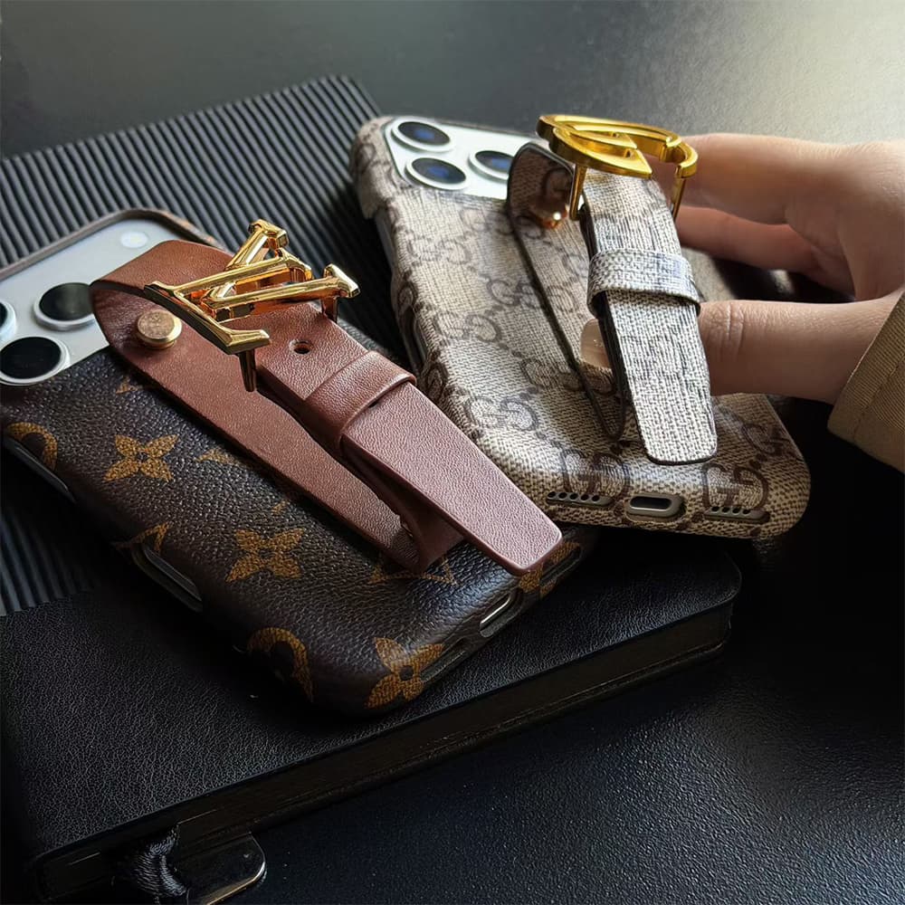 LV & Gucci Wristlet iPhone Case - Monogram Canvas