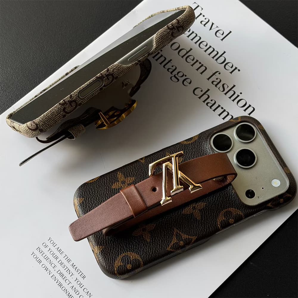 LV & Gucci Wristlet iPhone Case - Monogram Canvas