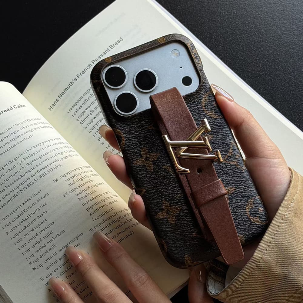 LV & Gucci Wristlet iPhone Case - Monogram Canvas