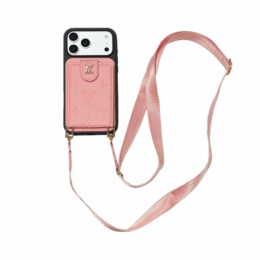 Louis Vuitton 8-Color Monogram Cardholder Crossbody iPhone Case