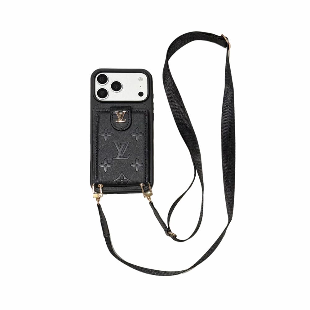Louis Vuitton 8-Color Monogram Cardholder Crossbody iPhone Case