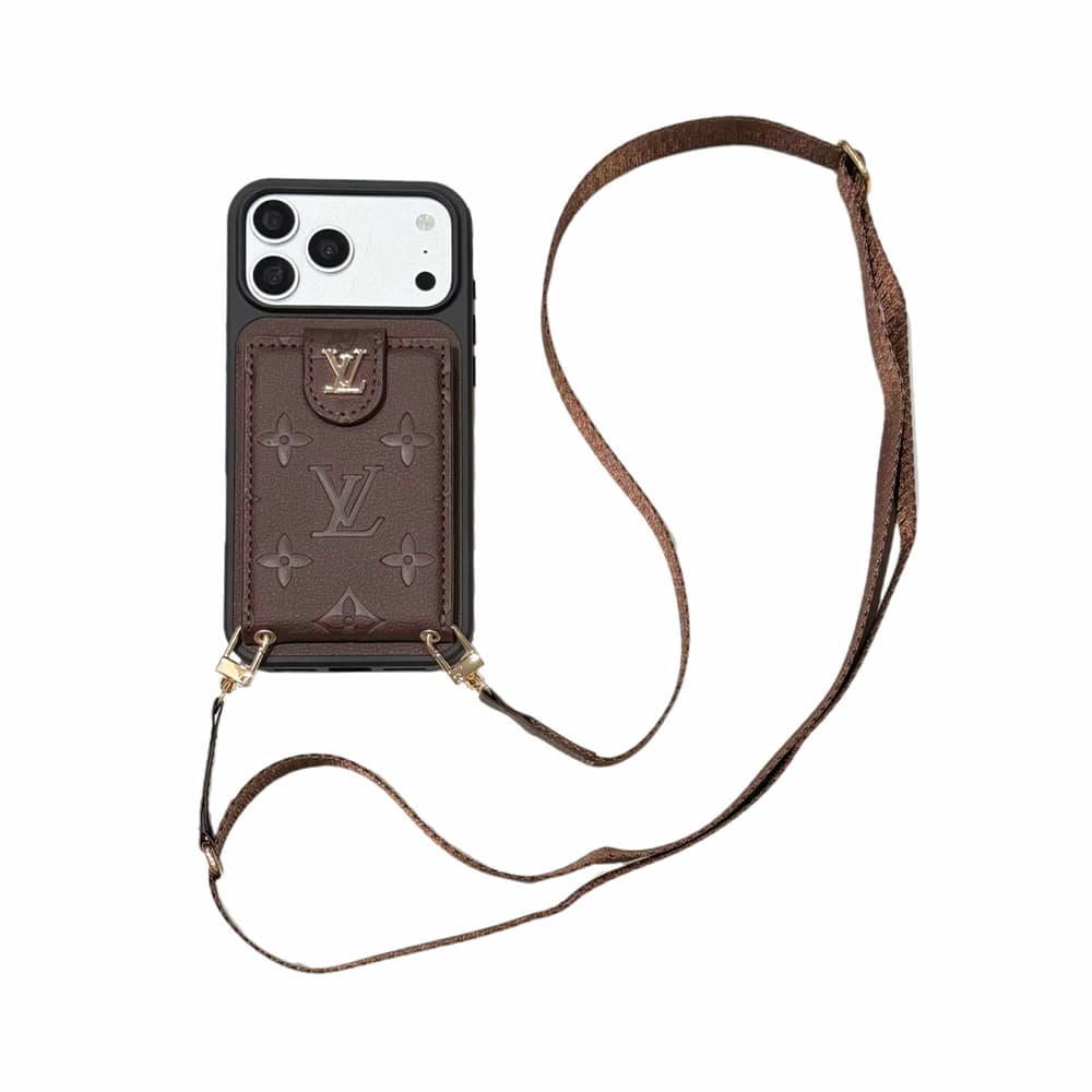 Louis Vuitton 8-Color Monogram Cardholder Crossbody iPhone Case