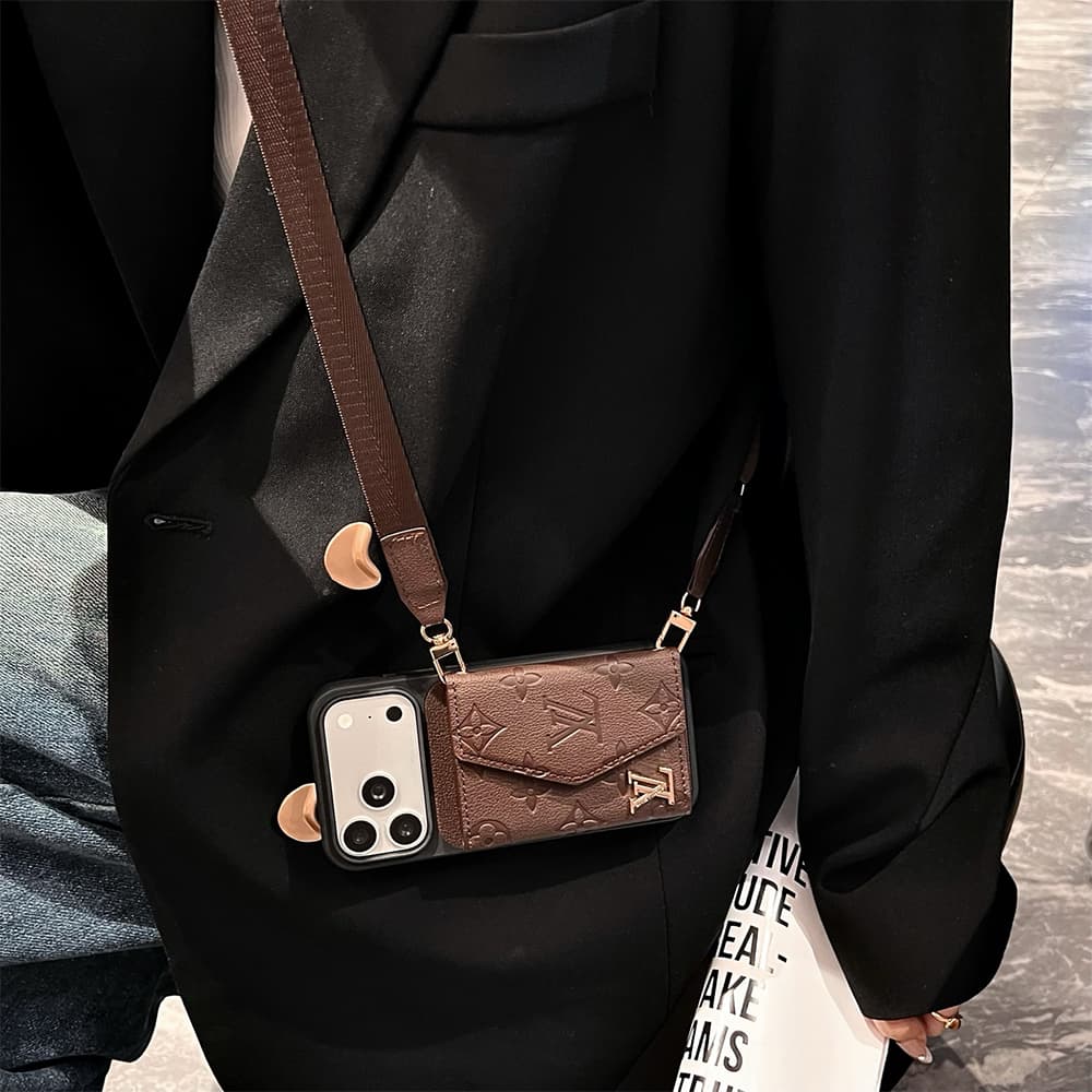 Louis Vuitton Accordion Cardholder Crossbody iPhone Case
