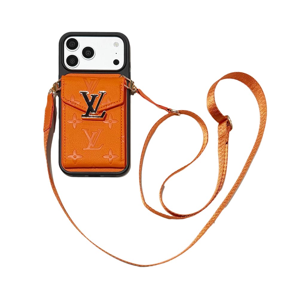 Louis Vuitton Large Logo Accordion Cardholder Crossbody iPhone Case