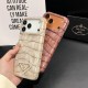 Prada Croc-Embossed Triangle Logo iPhone Case