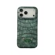 Prada Croc-Embossed Triangle Logo iPhone Case