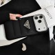 Prada Quilted Leather Triangle Logo iPhone Case