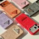 Prada Crystal-Embellished Canvas 4-Sided Cutout iPhone Case