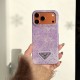Prada Crystal-Embellished Canvas 4-Sided Cutout iPhone Case