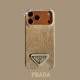 Prada Crystal-Embellished Canvas 4-Sided Cutout iPhone Case