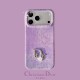 Dior Crystal Embellished Canvas 4-Sided Cutout iPhone Case