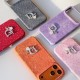 Dior Crystal Embellished Canvas 4-Sided Cutout iPhone Case