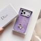Dior Crystal Embellished Canvas 4-Sided Cutout iPhone Case