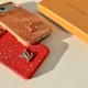 Louis Vuitton Crystal LV Logo Canvas 4-Sided Cutout iPhone Case