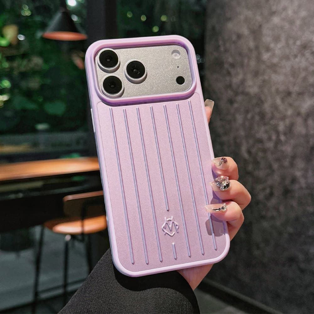 Rimowa Grooved Aluminum-Magnesium Alloy iPhone Case - Lavender