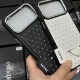 Prada Crystal-Embellished Leather Triangle Logo iPhone Case
