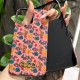 Gucci Floral Cork 4-Sided Cutout Metal Logo iPhone Case