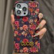 Gucci Peony Floral Cork 4-Sided Cutout Metal Logo iPhone Case