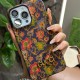 Gucci Floral Art Cork 4-Sided Cutout Metal Logo iPhone Case