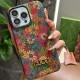 Gucci Floral Art Cork 4-Sided Cutout Metal Logo iPhone Case