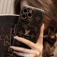 LV & Gucci Monogram Card Slot Leather iPhone Case