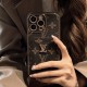 LV & Gucci Monogram Card Slot Leather iPhone Case
