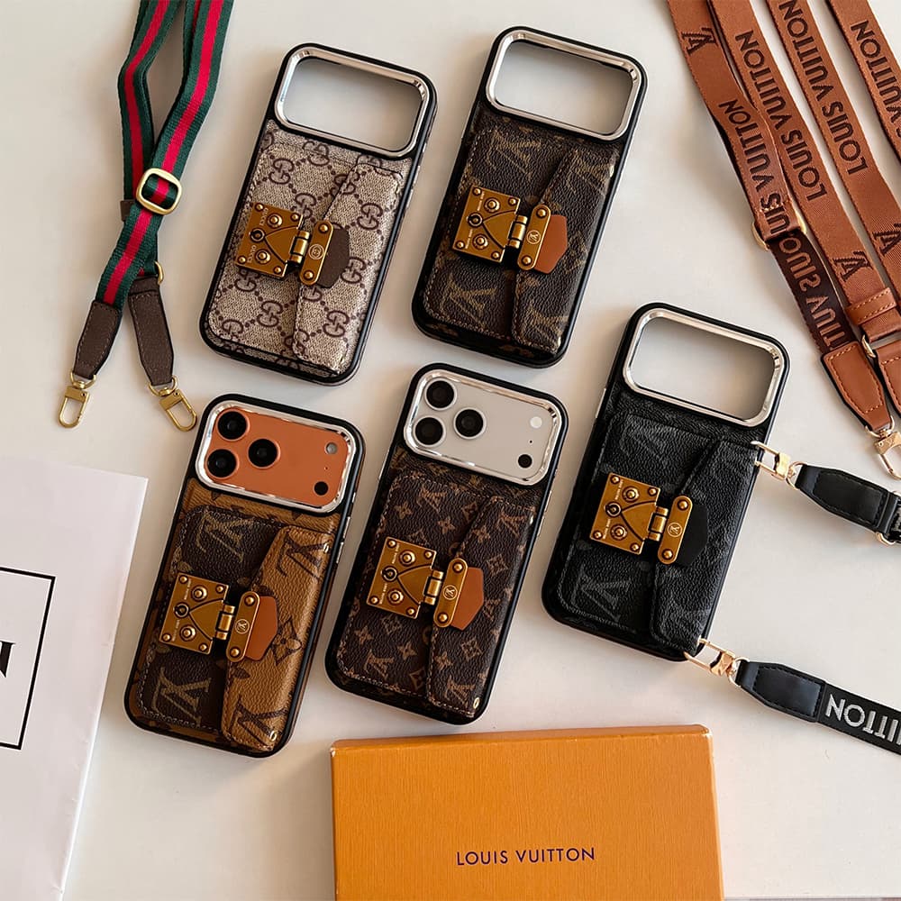 LV & Gucci Messenger Crossbody iPhone Case