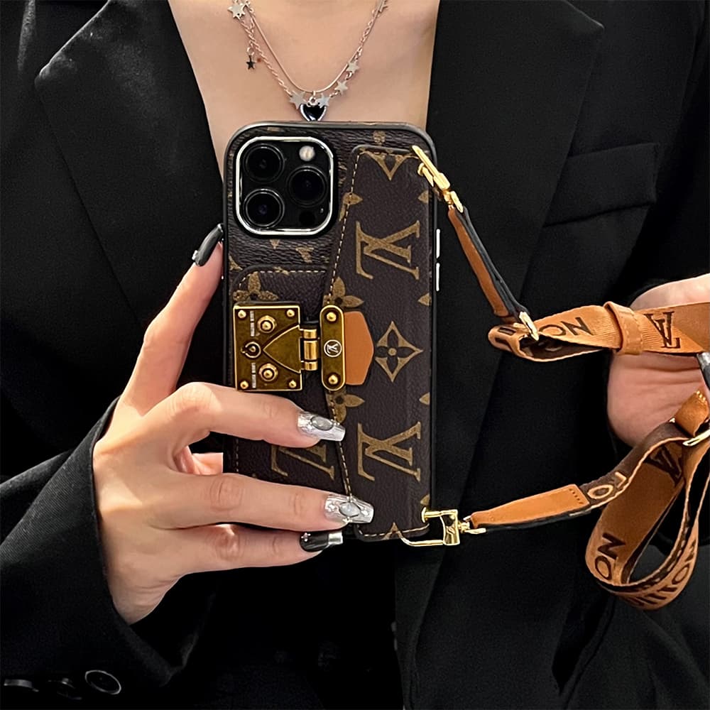 LV & Gucci Messenger Crossbody iPhone Case