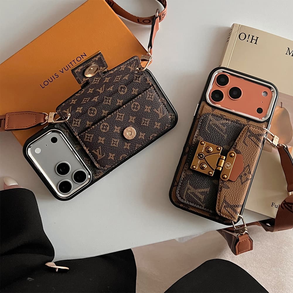 LV & Gucci Messenger Crossbody iPhone Case