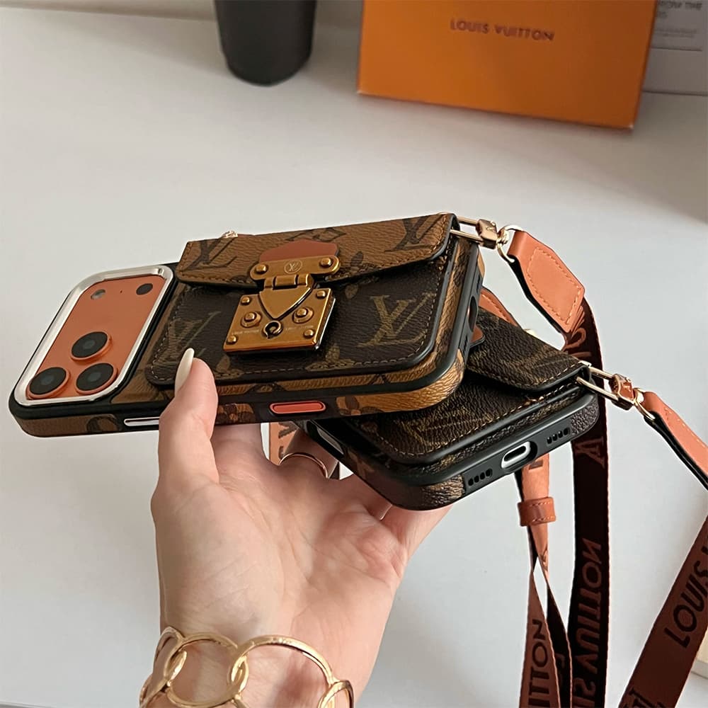 LV & Gucci Messenger Crossbody iPhone Case