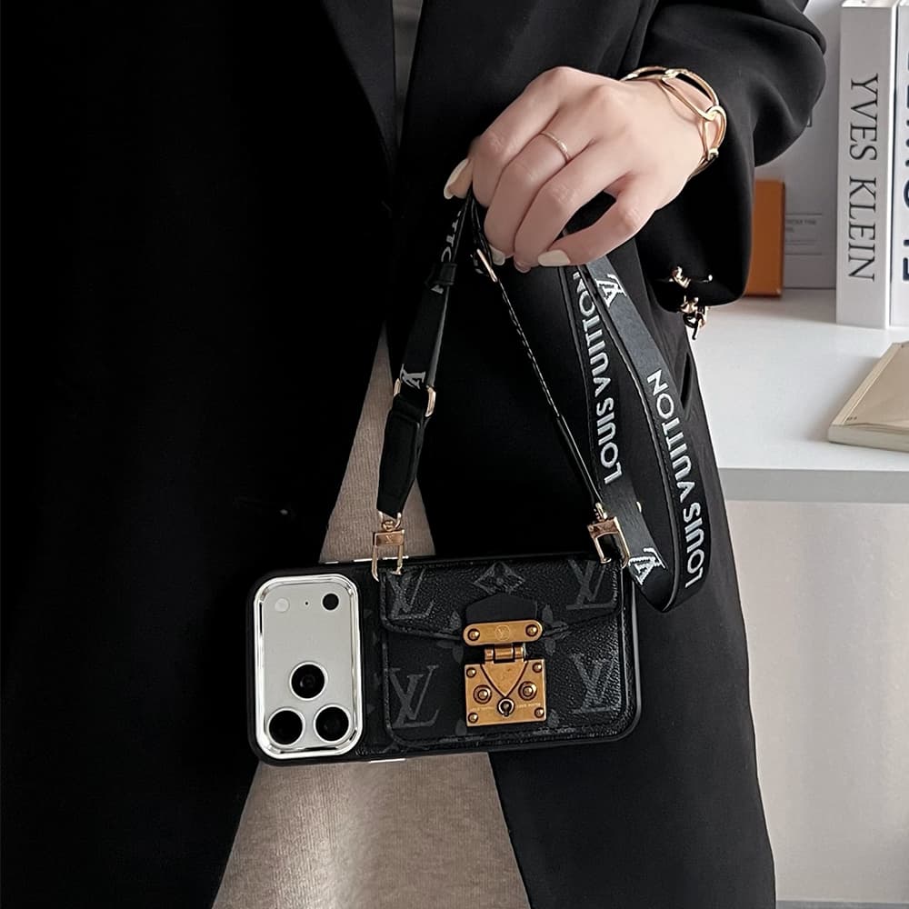 LV & Gucci Messenger Crossbody iPhone Case
