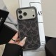 Coach Signature C Monogram Leather iPhone Case