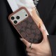 Coach Signature C Monogram Leather iPhone Case