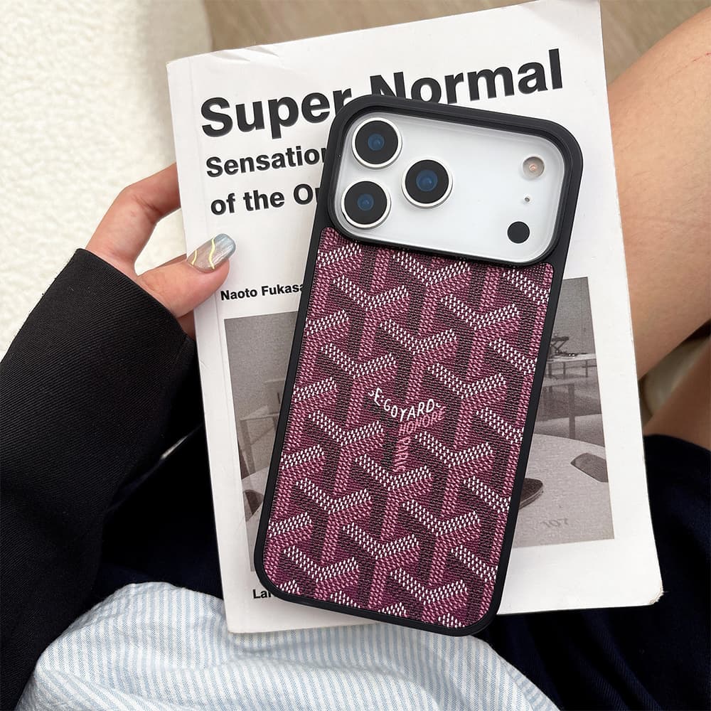 Goyard MagSafe Y-Pattern Chevron iPhone Case