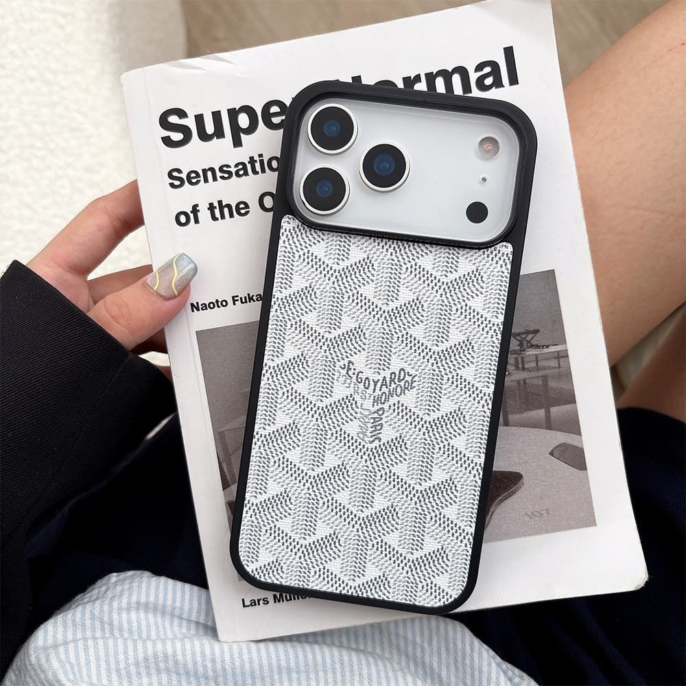 Goyard MagSafe Y-Pattern Chevron iPhone Case