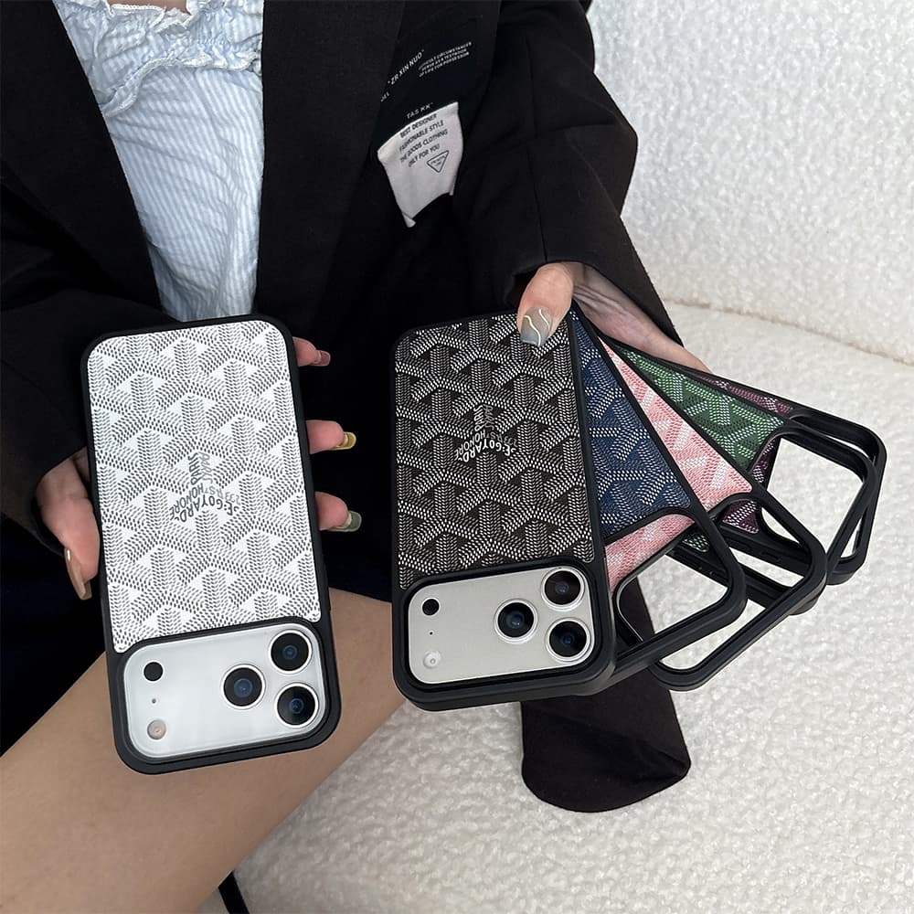 Goyard MagSafe Y-Pattern Chevron iPhone Case