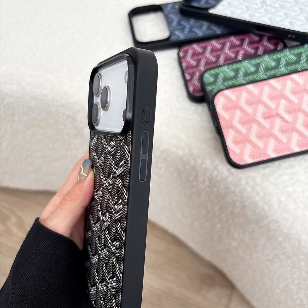 Goyard MagSafe Y-Pattern Chevron iPhone Case