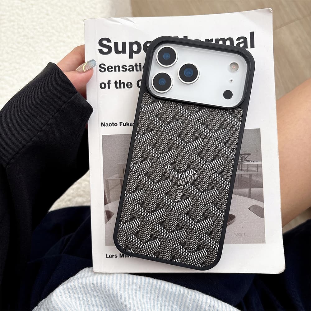 Goyard MagSafe Y-Pattern Chevron iPhone Case